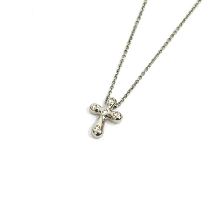 楽天市場】中古 美品 ティファニー ドッツクロス ネックレス Aランク  