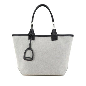 【期間限定！楽天ポイント5倍アップ☆21日まで！】中古 エルメス スティープル28 ハンドバッグ トートバッグ トワルアッシュ ヴォースイフト Aランク グレー ブラック レディース HERMES あす楽【送料無料】【三田店】