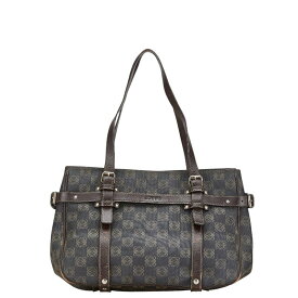 中古 ロエベ トートバッグ アナグラム ABランク ブラウン PVC レディース LOEWE あす楽【送料無料】【西神店】