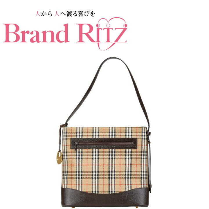 楽天市場】中古 バーバリー ショルダーバッグ ハンドバッグ ワン  