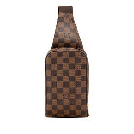 中古 ルイヴィトン ダミエ ジェロニモス N51994 ディバッグ ウエストバッグ Aランク ブラウン メンズ Louis Vuitton あす楽【送料無料】【名谷店】