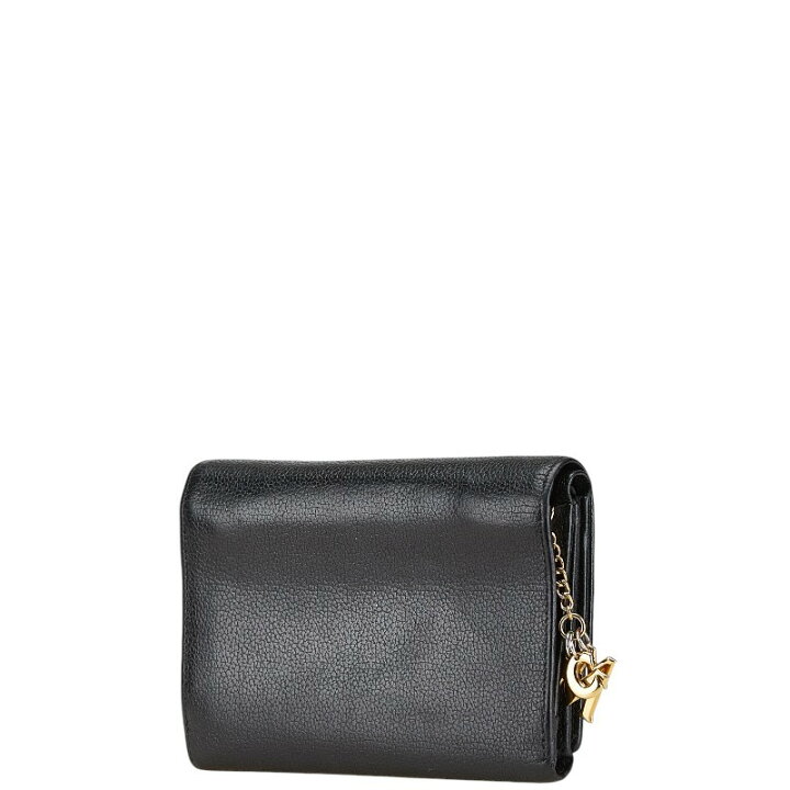 楽天市場】中古 MCM 低価格 三つ折り財布 Bランク ロゴ金具 ブラック  