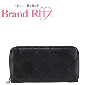 中古 ボッテガヴェネタ 財布 マキシイントレチャート 長財布 ラウンドファスナー ジッピーウォレット ブラック ABランク レザー レディース BOTTEGAVENETA あす楽【送料無料】【西神店】
