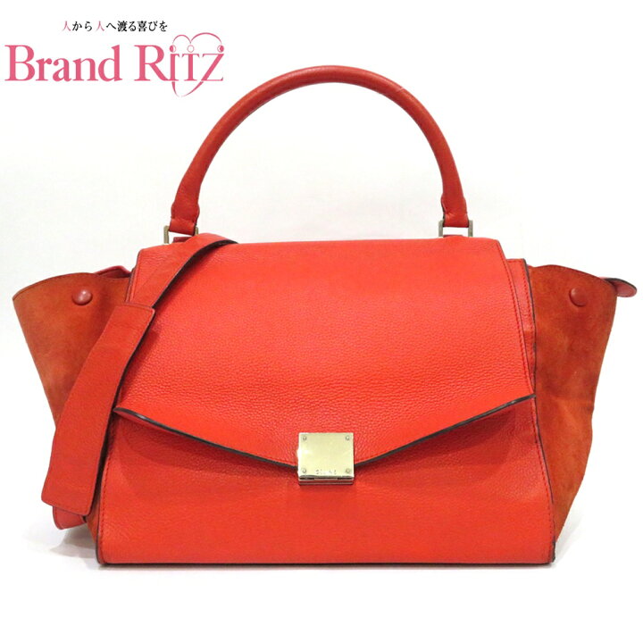 楽天市場】中古 CELINE ショルダーバッグ ハンドバッグ トラペーズ 