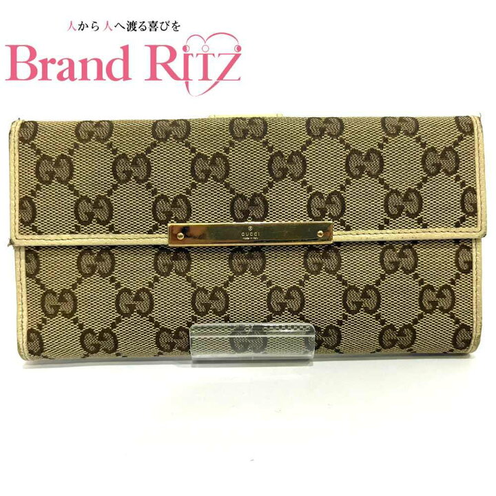 楽天市場】中古 グッチ 長財布 ロングウォレット Bランク GGキャンバス 