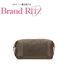 【絶対お得!!クーポンあり＆10％OFF】中古 ルイ ヴィトン ダミエ ジェアン トゥルース アルバトロス ポーチ セカンドバッグ M93089 Aランク テール カーキ メンズ レディース LOUIS VUITTON あす楽【送料無料】【三田店】