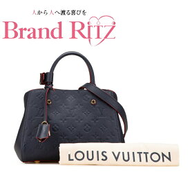 中古 ルイヴィトン ハンドバッグ ショルダーバッグ 2wayバッグ モンテーニュBB アンプラント M42747 Aランク マリーヌルージュ ネイビー レザー レディース LOUIS VUITTON あす楽【送料無料】【西神店】