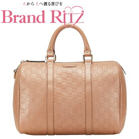 中古 グッチ グッチシマ ハンドバッグ ミニボストンバッグ ABランク 265697 ピンク レザー レディース GUCCI あす楽【送料無料】【西神店】
