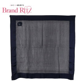 中古 クリスチャンディオール 大判 スカーフ ネイビー シルク レディース ABランク Christian Dior あす楽【送料無料】【名谷店】