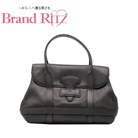 中古 ロエベ ハンドバッグ レザー Aランク グレー チャコール レディース LOEWE あす楽【送料無料】【三田店】