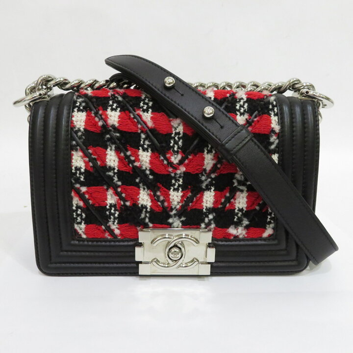 楽天市場】中古 シャネル ボーイシャネル スモール チェーンショルダー  