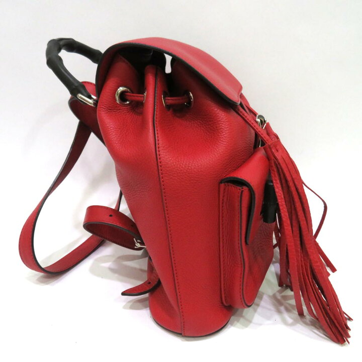楽天市場】中古 グッチ バンブー リュック バックパック レザー AB 