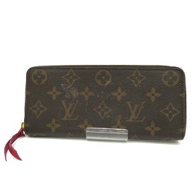 中古 ルイヴィトン ポルトフォイユ・クレマンス 長財布 ABランク モノグラム M60742 フューシャ レディース あす楽【送料無料】【西神店】