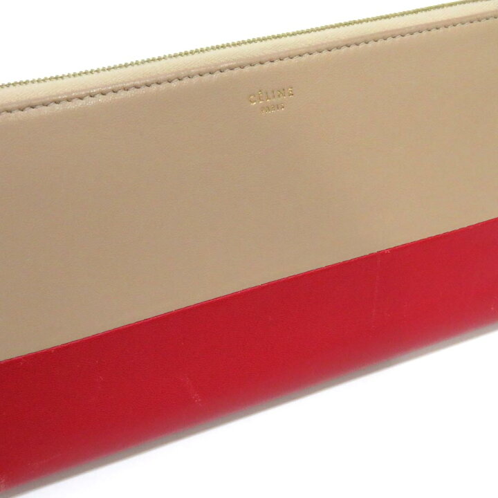 楽天市場】中古 セリーヌ バイカラー ラウンドファスナー長財布 AB 