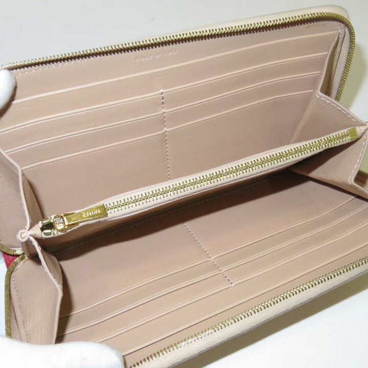 楽天市場】中古 セリーヌ バイカラー ラウンドファスナー長財布 AB  