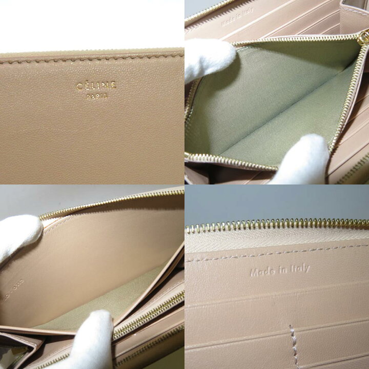 楽天市場】中古 セリーヌ バイカラー ラウンドファスナー長財布 AB 