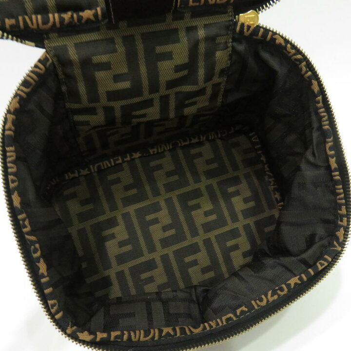 楽天市場】中古 フェンディ ズッカ柄 バニティバッグ ポーチ ABランク  