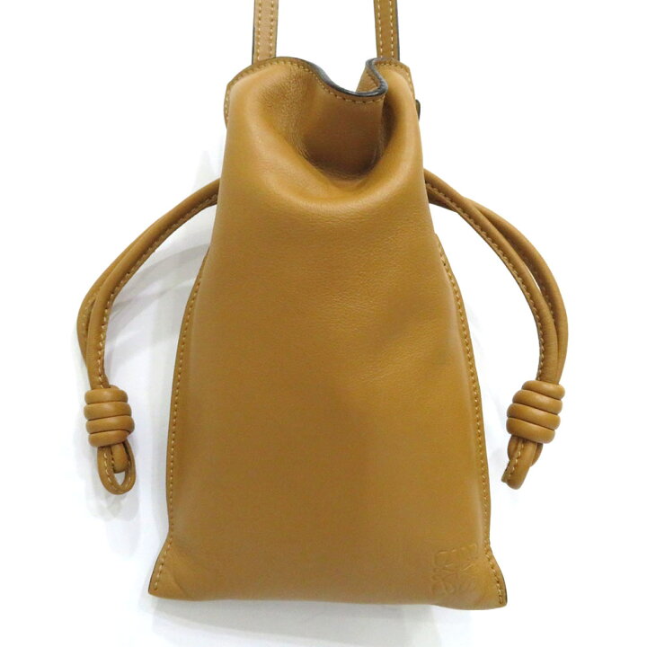 楽天市場】中古 ロエベ フラメンコ ポケット ショルダーバッグ ナッパ  