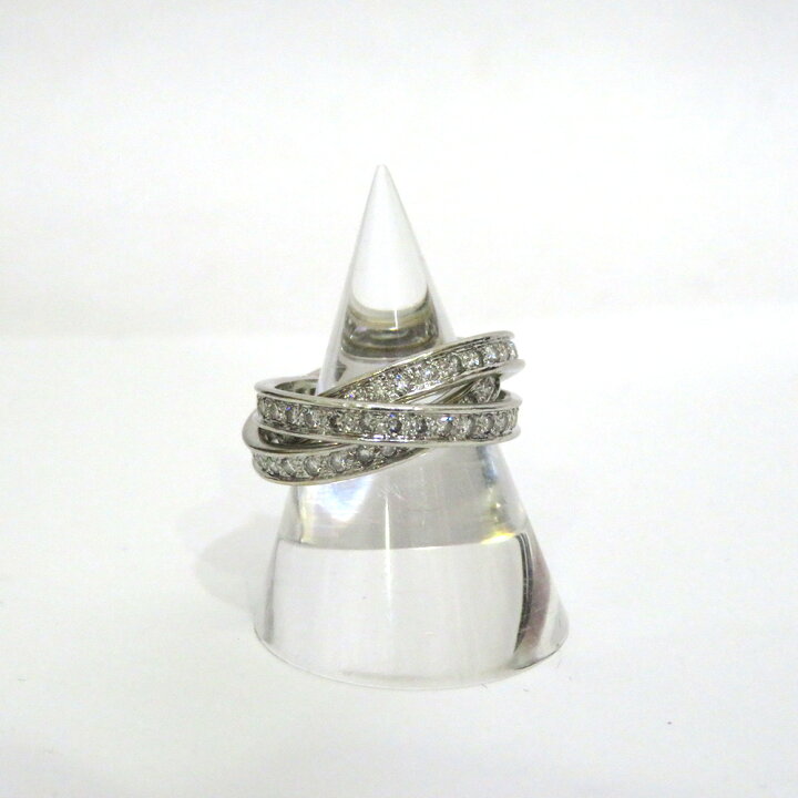 楽天市場】中古 美品 カルティエ トリニティリング フルダイヤ 750  