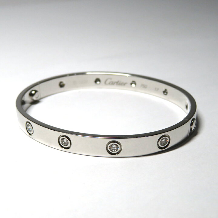 楽天市場】中古 美品 カルティエ ラブブレスレット 10P ダイヤモンド  