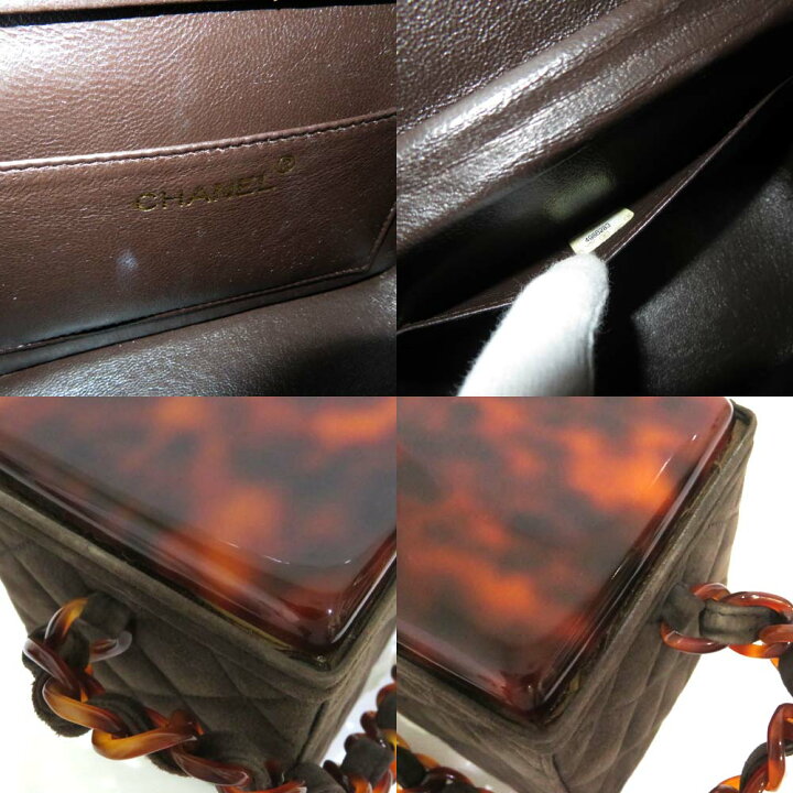 楽天市場】中古 希少 シャネル プラチェーン ハンドバッグ バニティ 