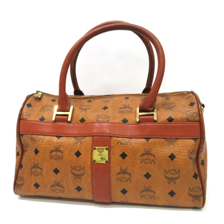 楽天市場】MCM バッグ エムシーエム ボストン ハンドバッグ ロゴ柄 AB 