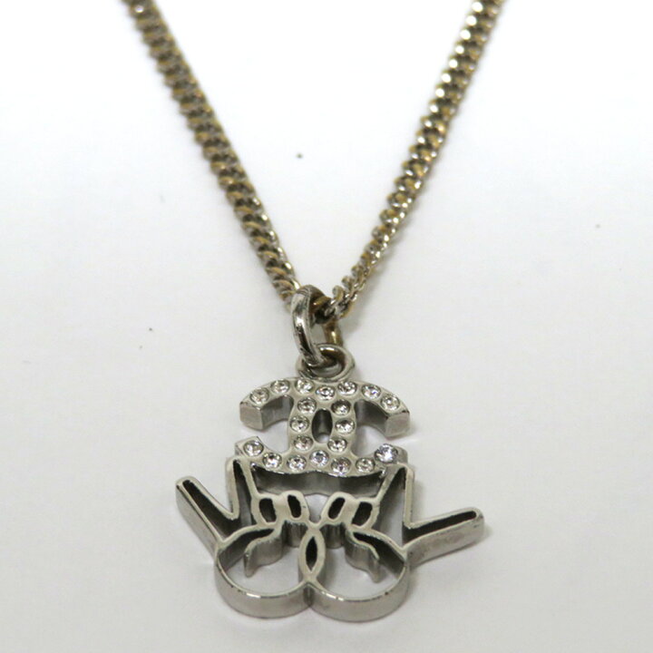 楽天市場】中古 シャネル 小物 ネックレス ダブルピース ABランク  