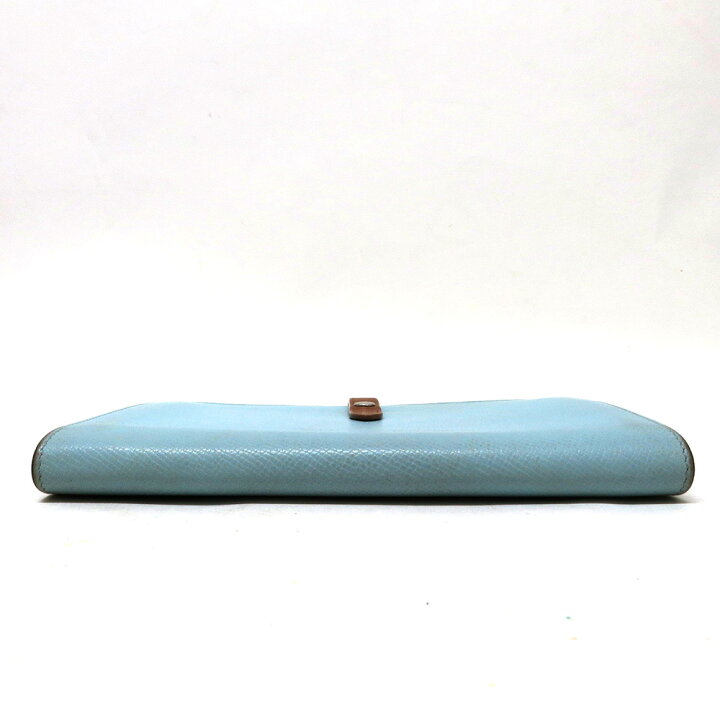 楽天市場】中古 セリーヌ 財布 レザー Bランク 二つ折り 水色 ブラウン  