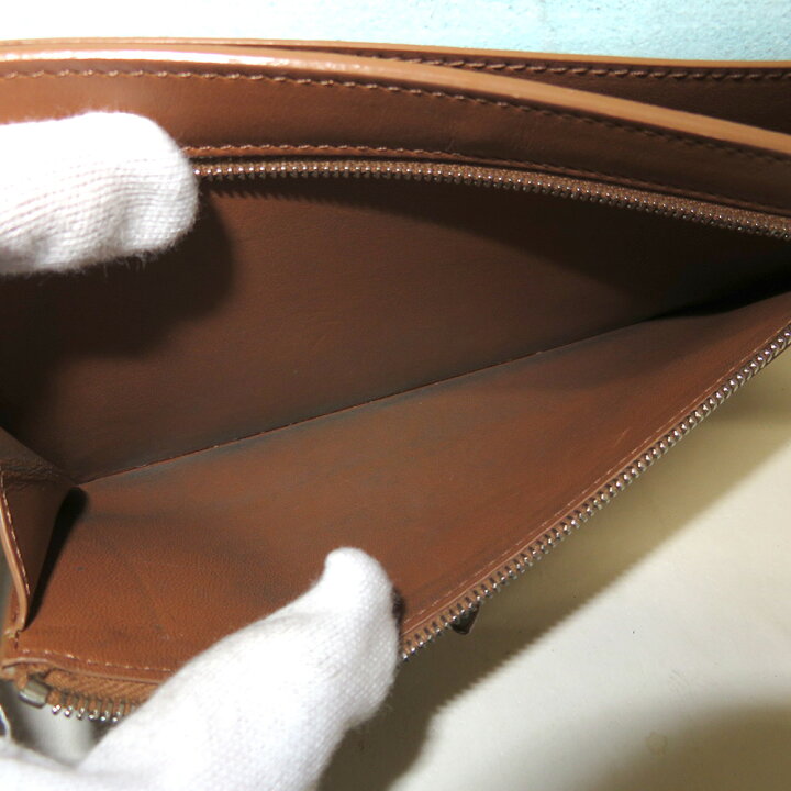 楽天市場】中古 セリーヌ 財布 レザー Bランク 二つ折り 水色 ブラウン  