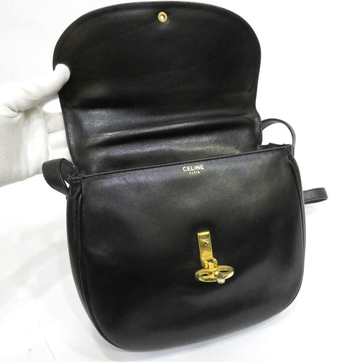 楽天市場】中古 セリーヌ レザーショルダーバッグ Bランク クラシック 