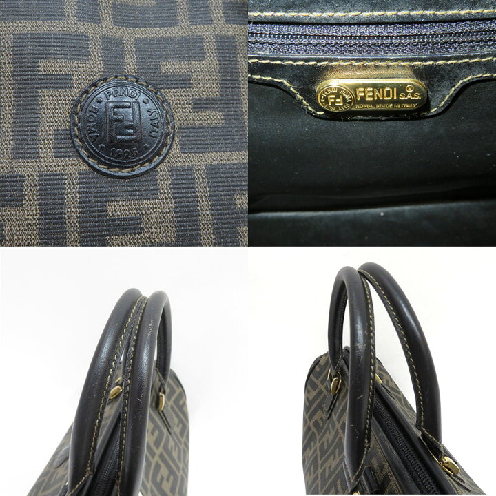 楽天市場】中古 フェンディ ミニボストンバッグ ズッカ柄 ハンド 