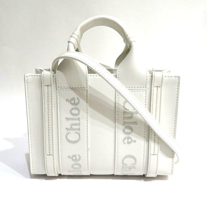 楽天市場】中古 美品 クロエ バッグ ウッディミニ2WAY カーフレザー S  