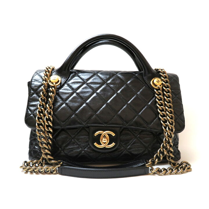 楽天市場】中古 シャネル ショルダーバッグ マトラッセ ココハンドル W  