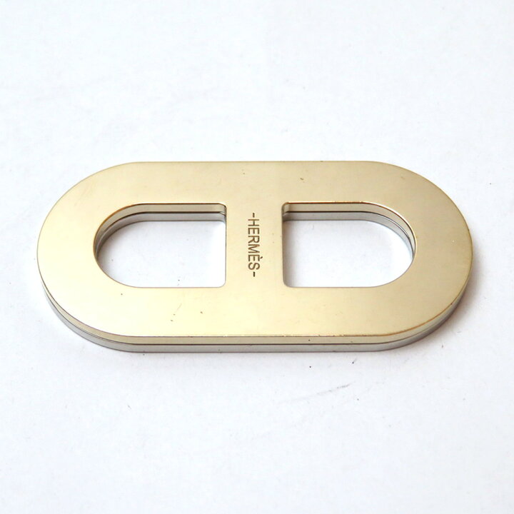 エルメス シェーヌダンクル スカーフリング ゴールド メッキ  