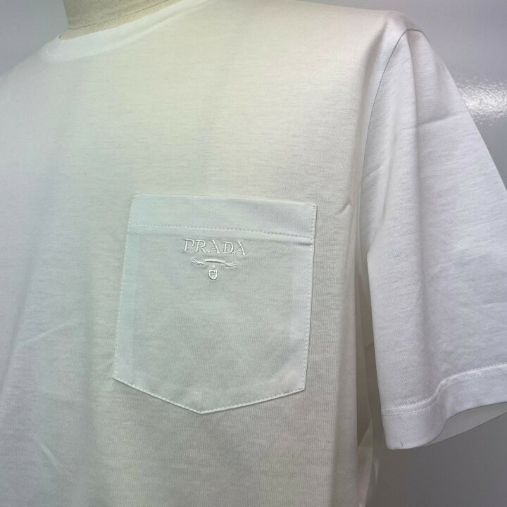 楽天市場】新品未使用 PRADA プラダ プラダ 刺繍ロゴ Tシャツ XLサイズ 