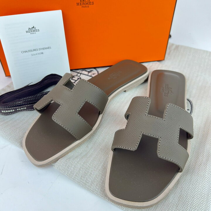楽天市場】新品未使用 Hermes エルメス Oran オラン Etoupe エトープ 