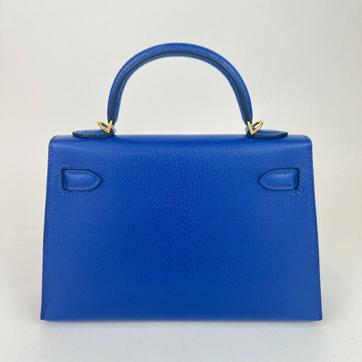 楽天市場】新品未使用 HERMES エルメス Mini kelly ミニケリー Blue 
