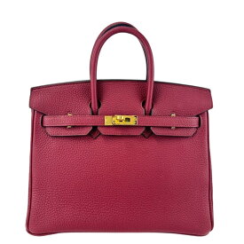 新品 HERMES エルメス Birkin25 バーキン25 Rouge grenat ルージュグレナ GHW ゴールド金具 Togo トゴ B刻