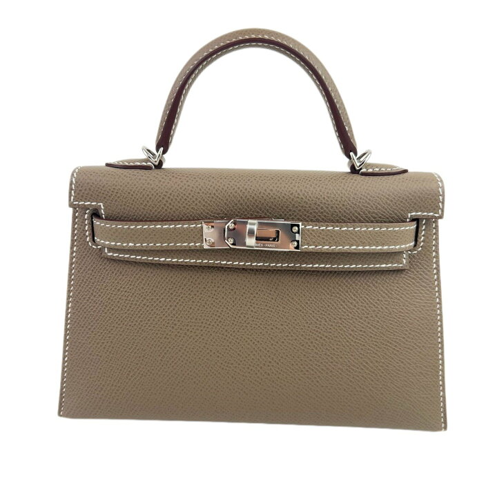 楽天市場】新品未使用 HERMES エルメス Mini kelly ミニケリー Etoupe 