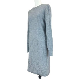 美品 HERMES エルメス グレー ニット カシミア シルク size34 34サイズ ワンピース