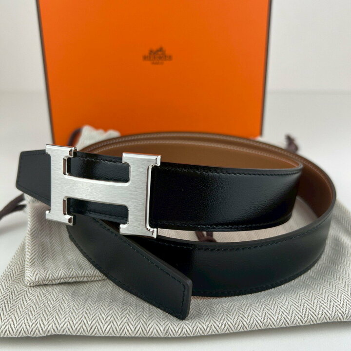 楽天市場】新品未使用 Hermès エルメス Ceinture H boucleGris moyen 