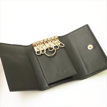 ãç¾ åã GUCCI 6-key key case with ribbon ribbon signature 388682 Signature Â· leather wallet Â· bag small case key case [pre]