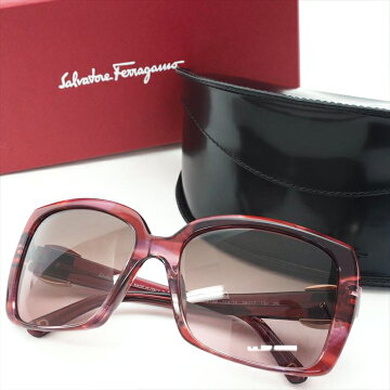 ãç¾ åã Salvatore Ferragamo Salvatore Â· Ferragamo Valara Â· Ribbon square frame Plastic brand goods Ladies sunglasses [pre]