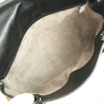 [ç¾ å] BOTTEGAVENETA Bottega Veneta leopard pattern Leopard handle chain handbag Harako x leather women's bag shoulder bag [pre]