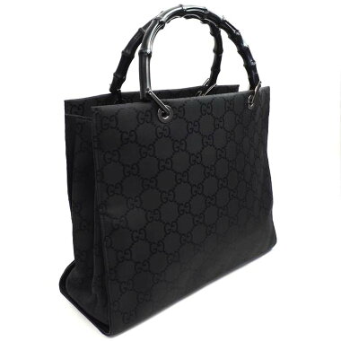 GUCCI Gucci Bamboo 00210103754GG canvas women's bag tote bag [pre]
