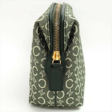 [Beauty goods] CELINE Celine duplex case C Macadam MC 00/2 Canvas Ã Leather Women's Bag Cosmetic Pouch [pre]