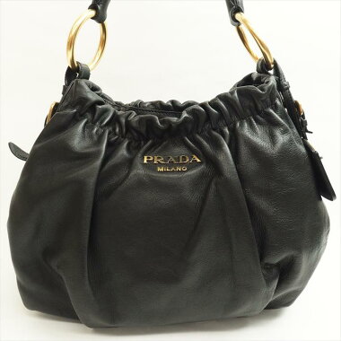 PRADAプラダワンショルダーレザーレディースバッグショルダーバッグ【中古】