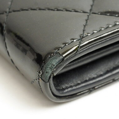 CHANEL Chanel Brilliant Matrasse Folded Matrasse A50107 enamel leather women's wallet wallet (with coin purse) [pre]