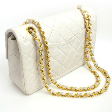 [Beauty products] CHANEL Chanel 23cmW chain W flap Gold Hardware Matorasse A01113 Lambskin Ladies Shoulder bag [pre]