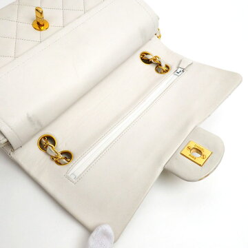 [Beauty products] CHANEL Chanel 23cmW chain W flap Gold Hardware Matorasse A01113 Lambskin Ladies Shoulder bag [pre]
